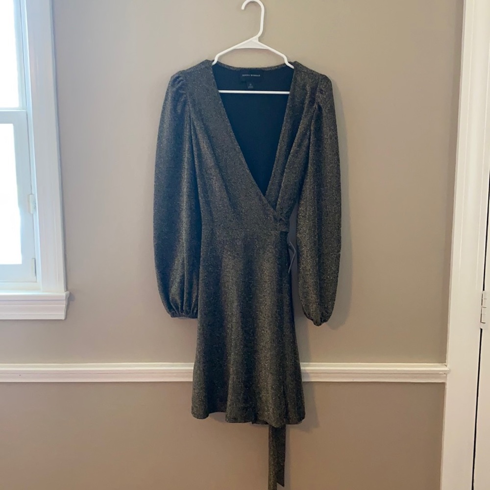 Sparkly wrap dress